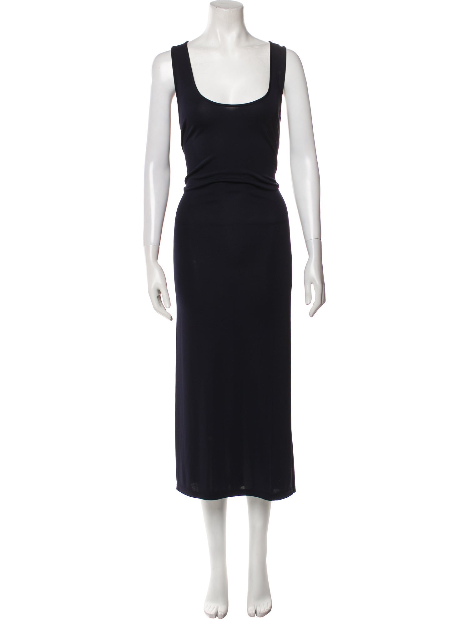 Tibi Scoop Neck Long Dress