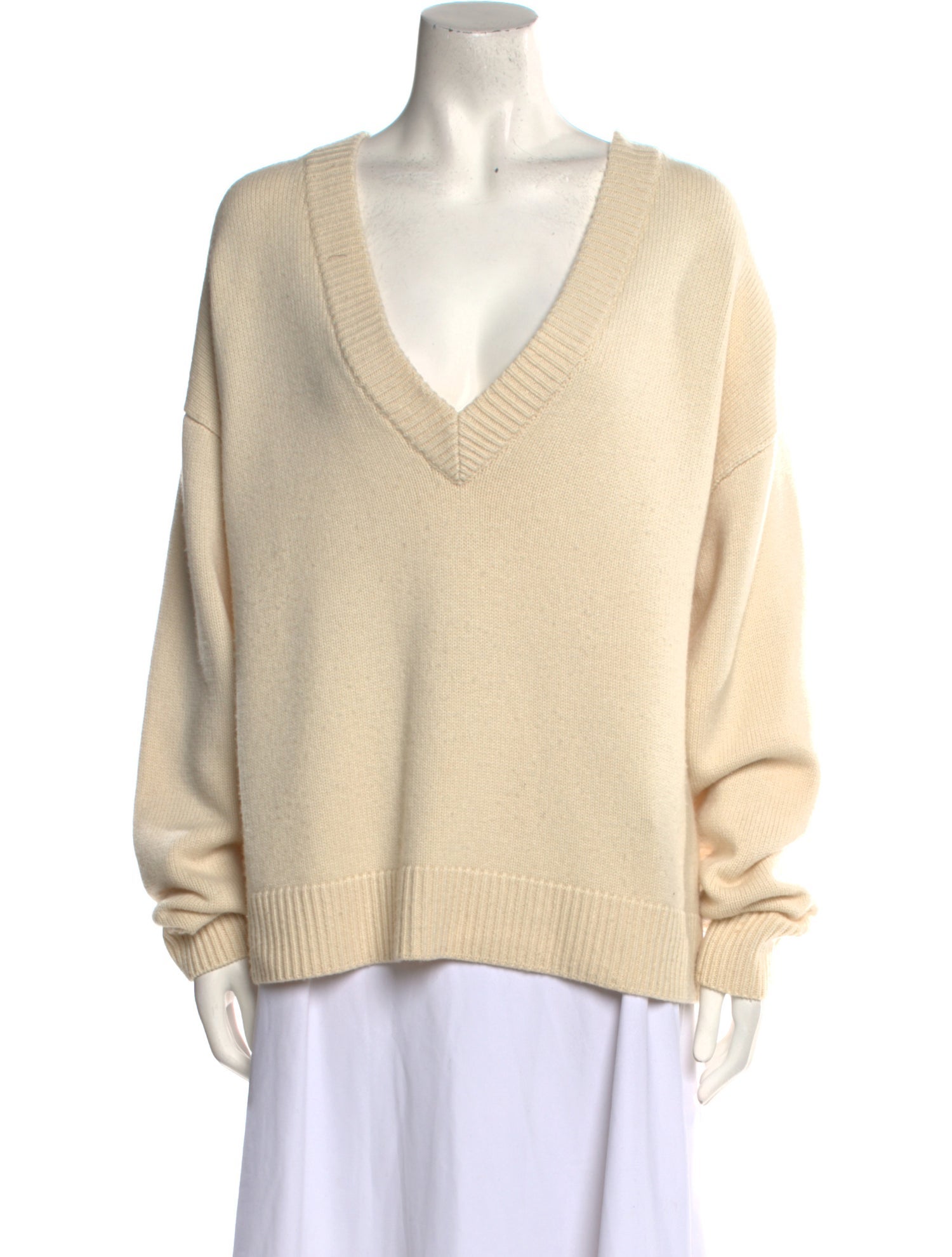 Tibi Cashmere V-Neck Sweater