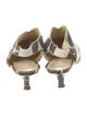 Tibi Snakeskin Animal Print Slingback Pumps