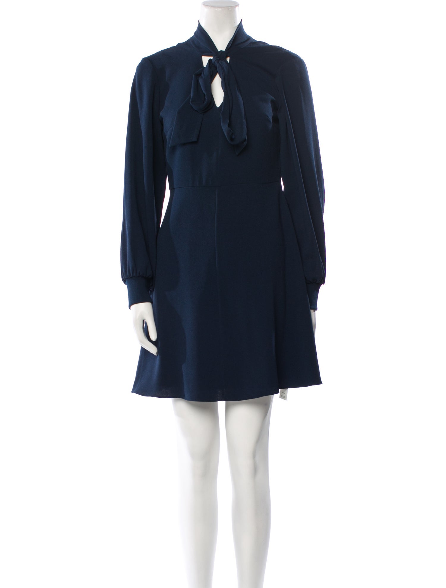 Tibi Mock Neck Mini Dress