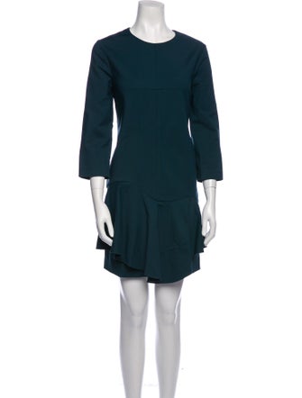 Tibi Crew Neck Mini Dress
