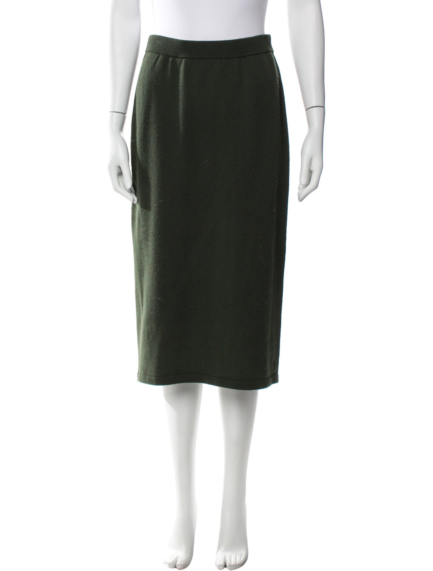 Tibi Cashmere Knee-Length Skirt