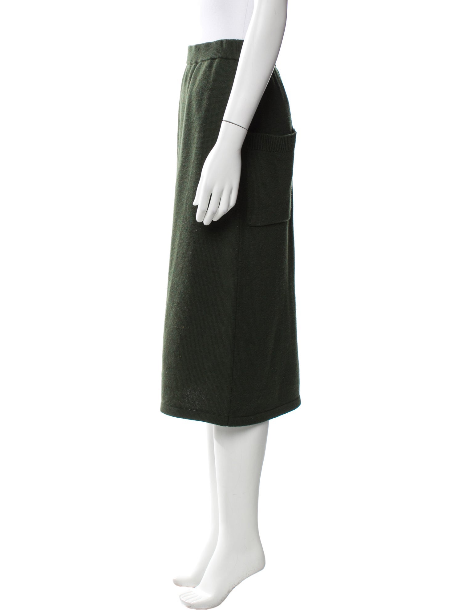 Tibi Cashmere Knee-Length Skirt