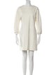 Tibi Bateau Neckline Mini Dress