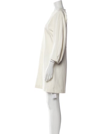 Tibi Bateau Neckline Mini Dress