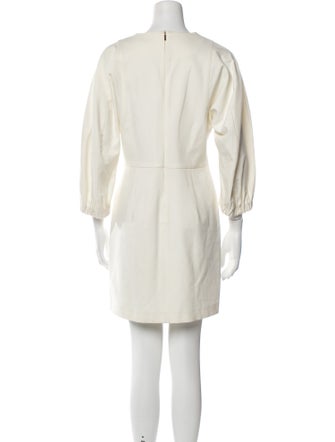 Tibi Bateau Neckline Mini Dress