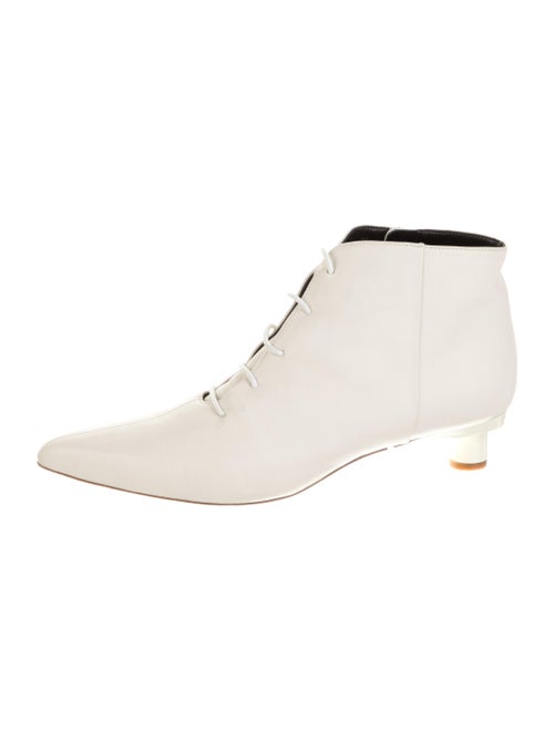 Tibi Leather Lace-Up Boots