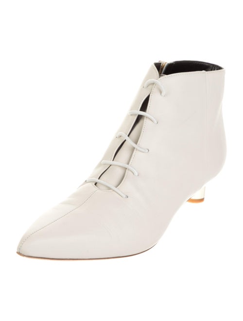 Tibi Leather Lace-Up Boots