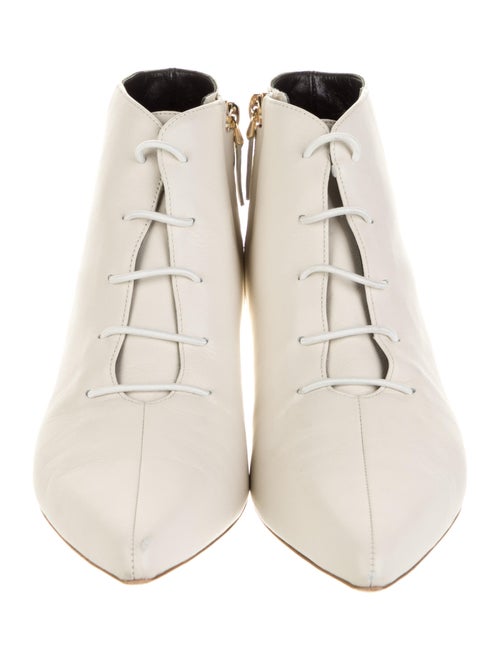 Tibi Leather Lace-Up Boots