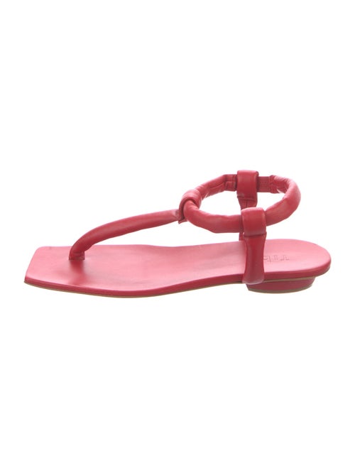 Tibi Aston Leather T-Strap Sandals