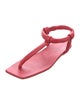 Tibi Aston Leather T-Strap Sandals
