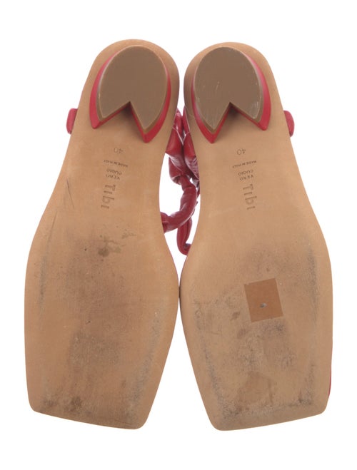 Tibi Aston Leather T-Strap Sandals