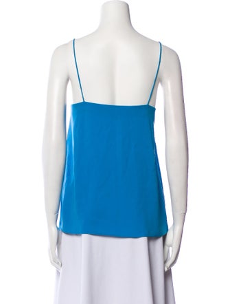 Tibi Square Neckline Sleeveless Top