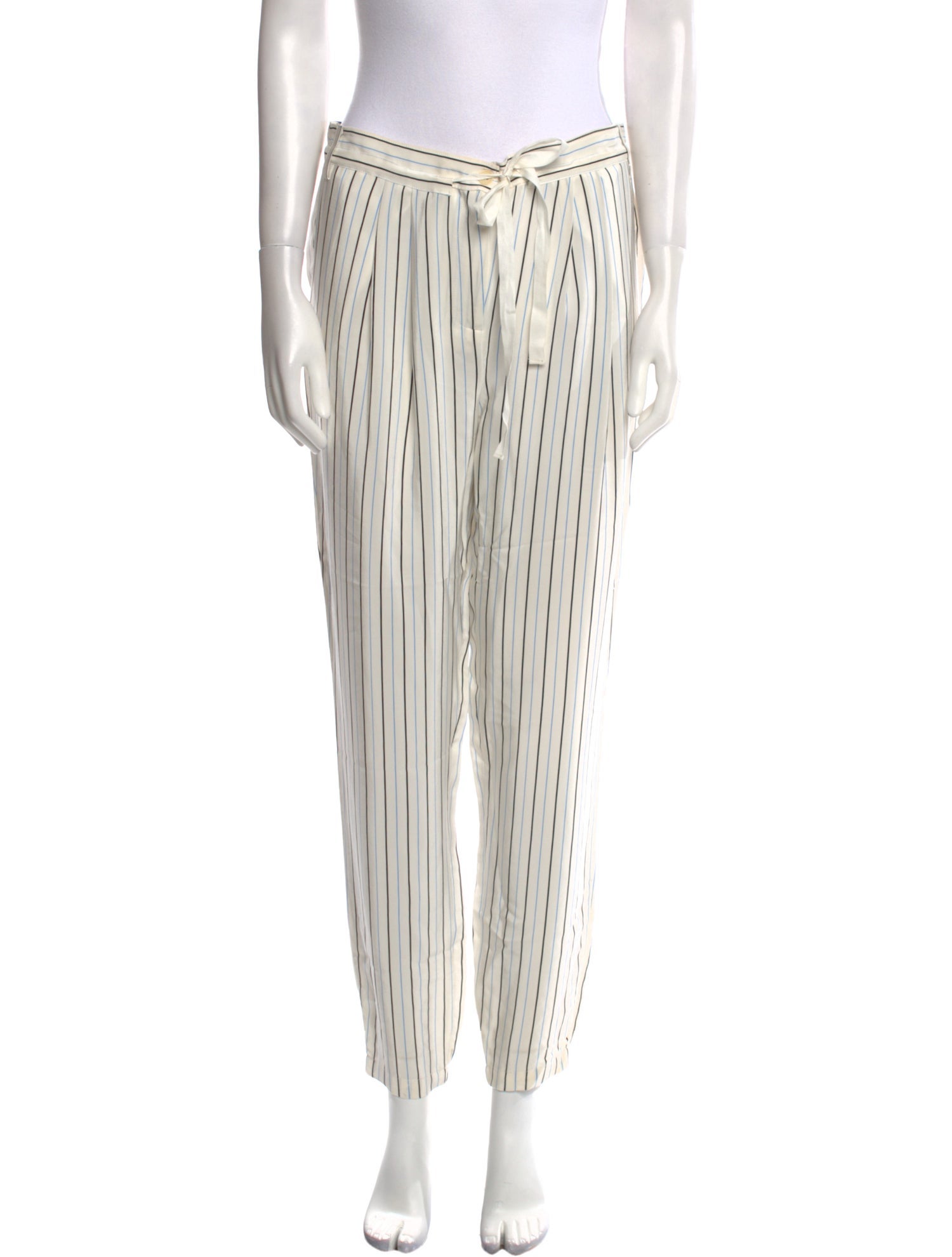 Tibi Silk Skinny Leg Pants