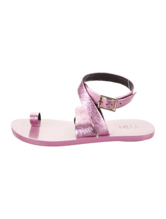 Tibi Leather Gladiator Sandals