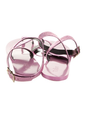 Tibi Leather Gladiator Sandals