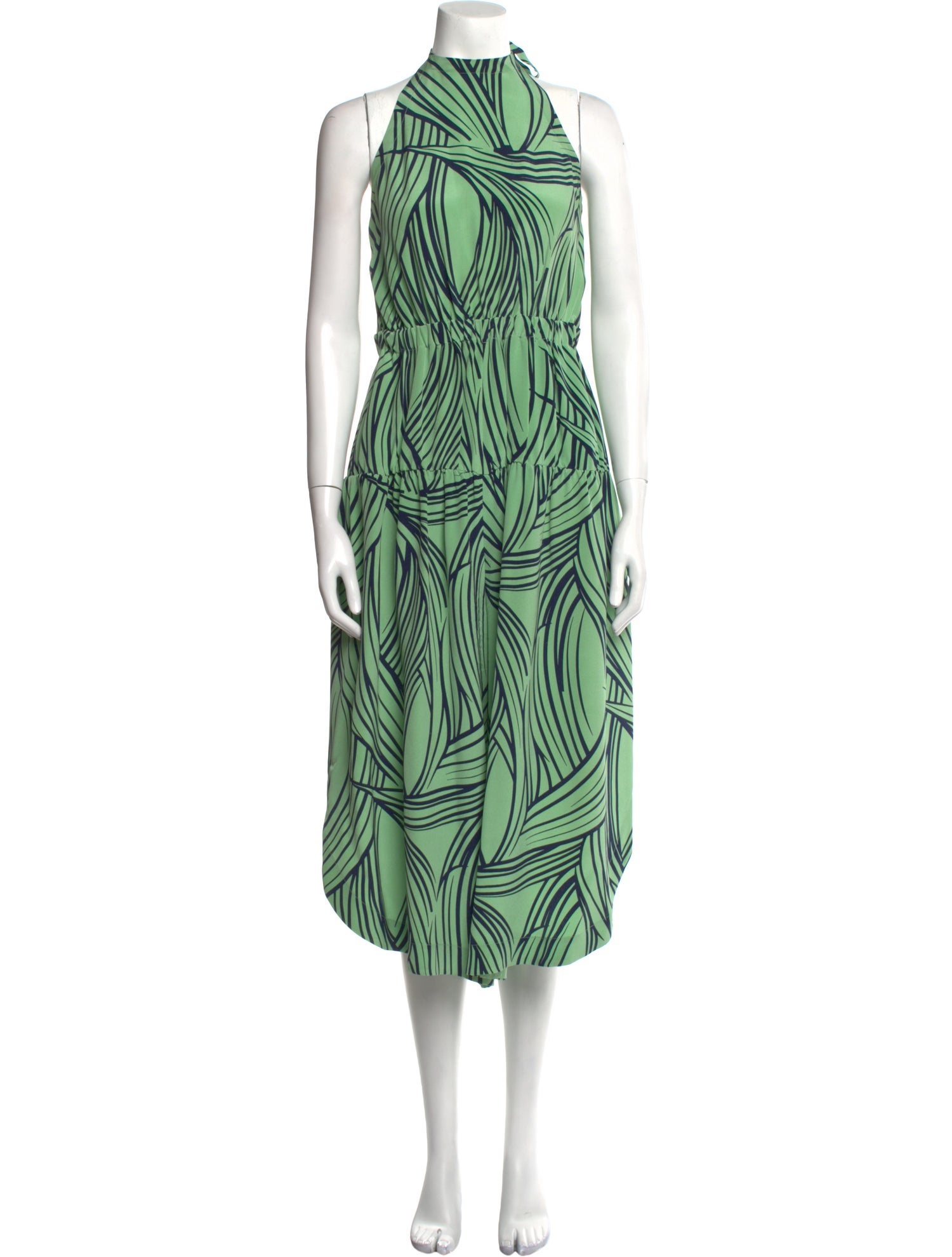 Tibi Silk Printed Jumpsuit