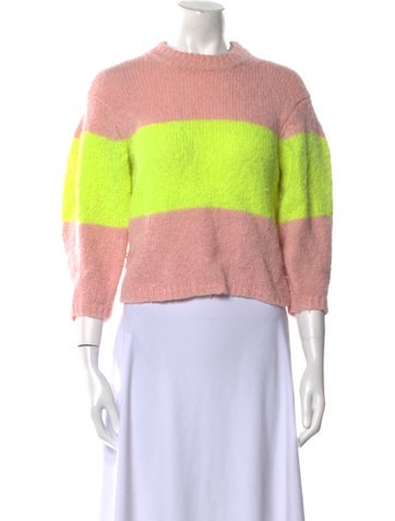 Tibi Knitwear Alpaca Striped Sweater XS