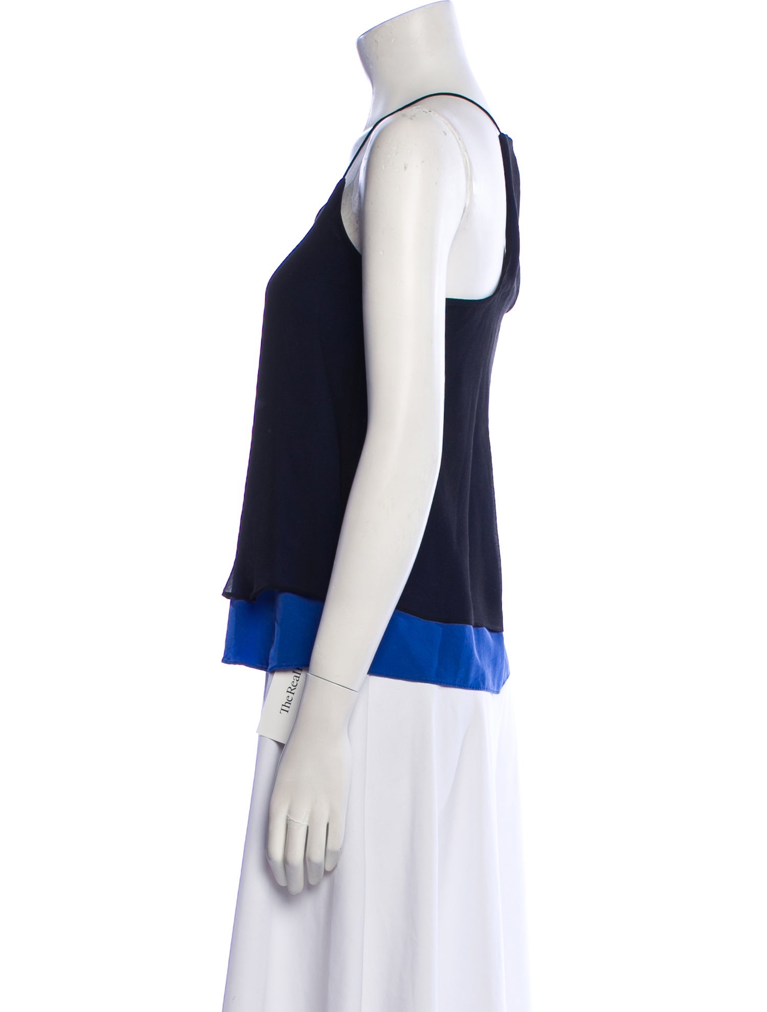 Tibi Silk V-Neck Top