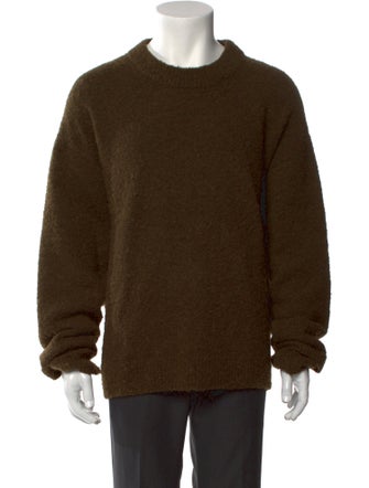 Tibi Alpaca Crew Neck Pullover