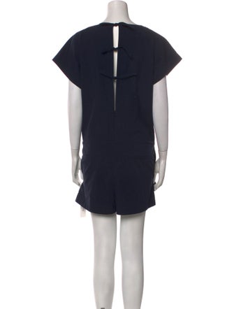 Tibi Scoop Neck Romper