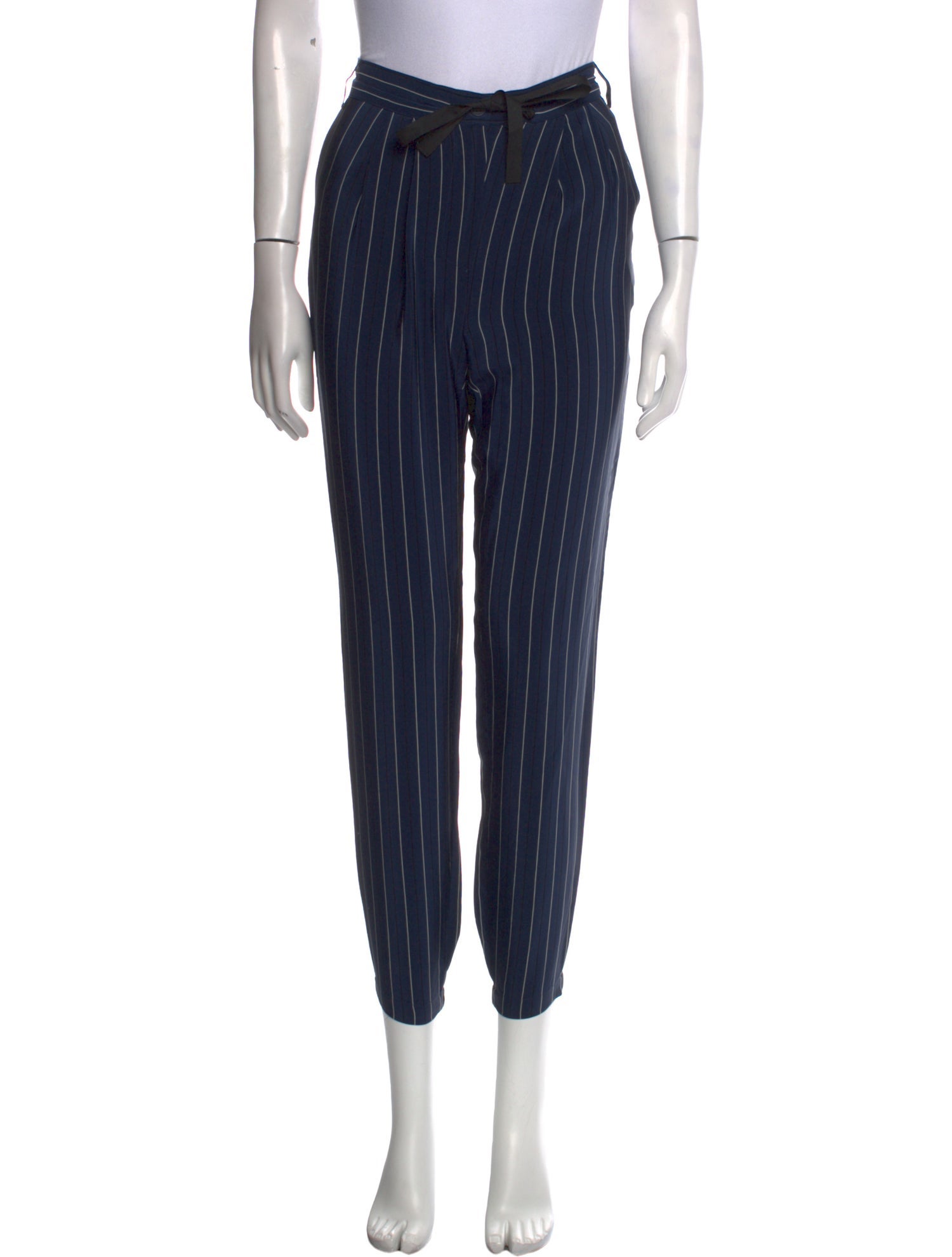 Tibi Silk Skinny Leg Pants
