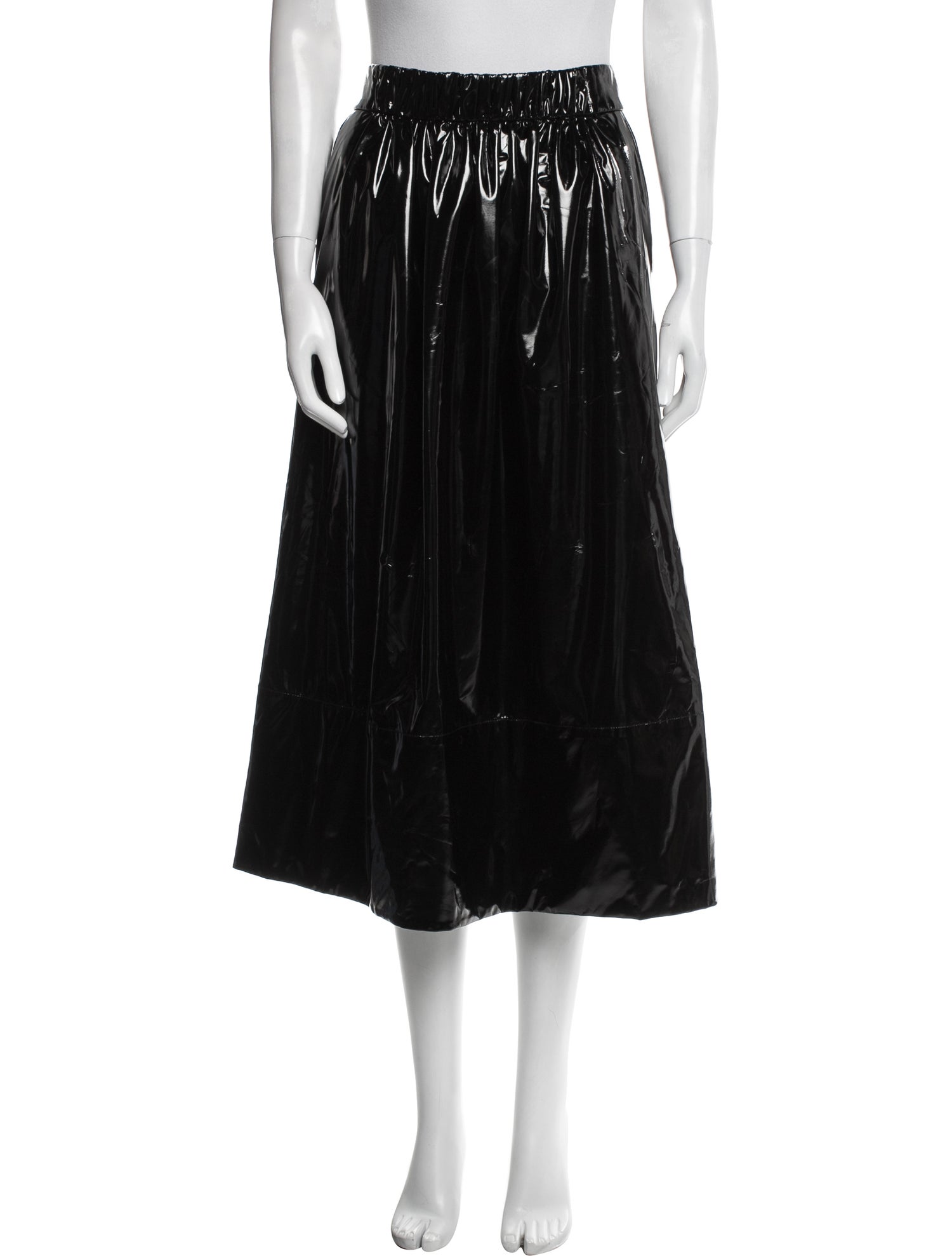 Tibi Leather Midi Length Skirt w/ Tags