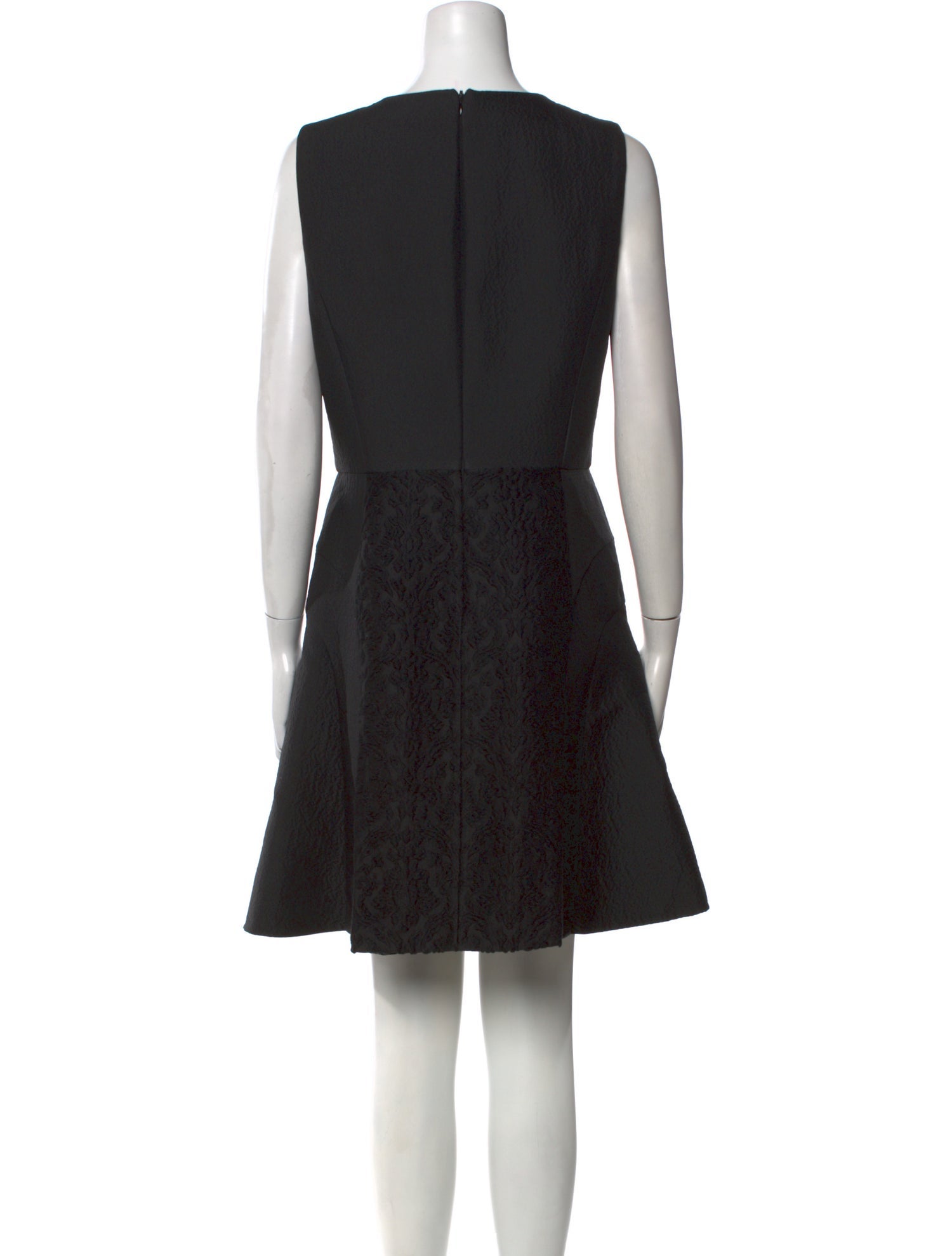 Tibi Virgin Wool Mini Dress in Black, Women's S