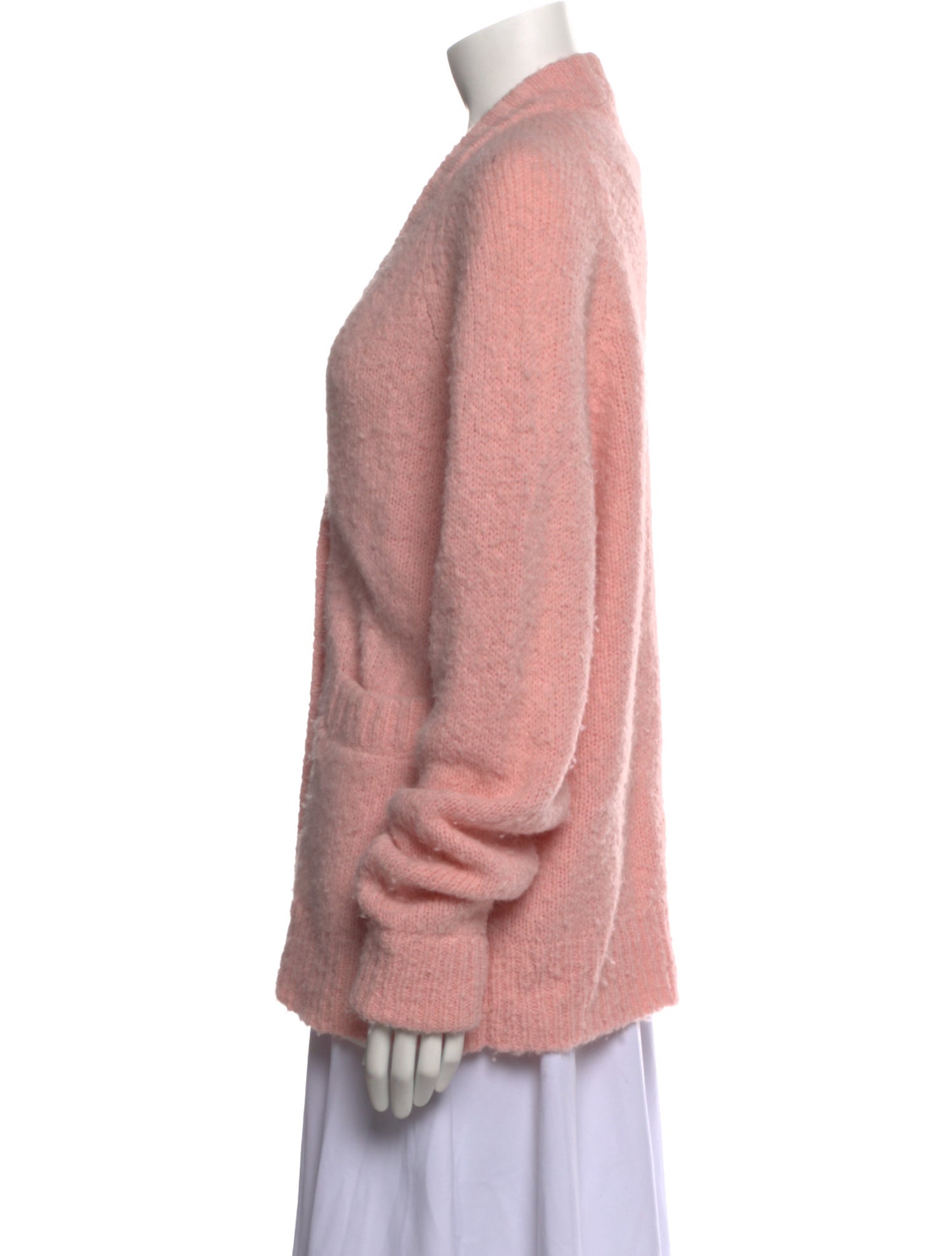 Tibi Alpaca V-Neck Sweater