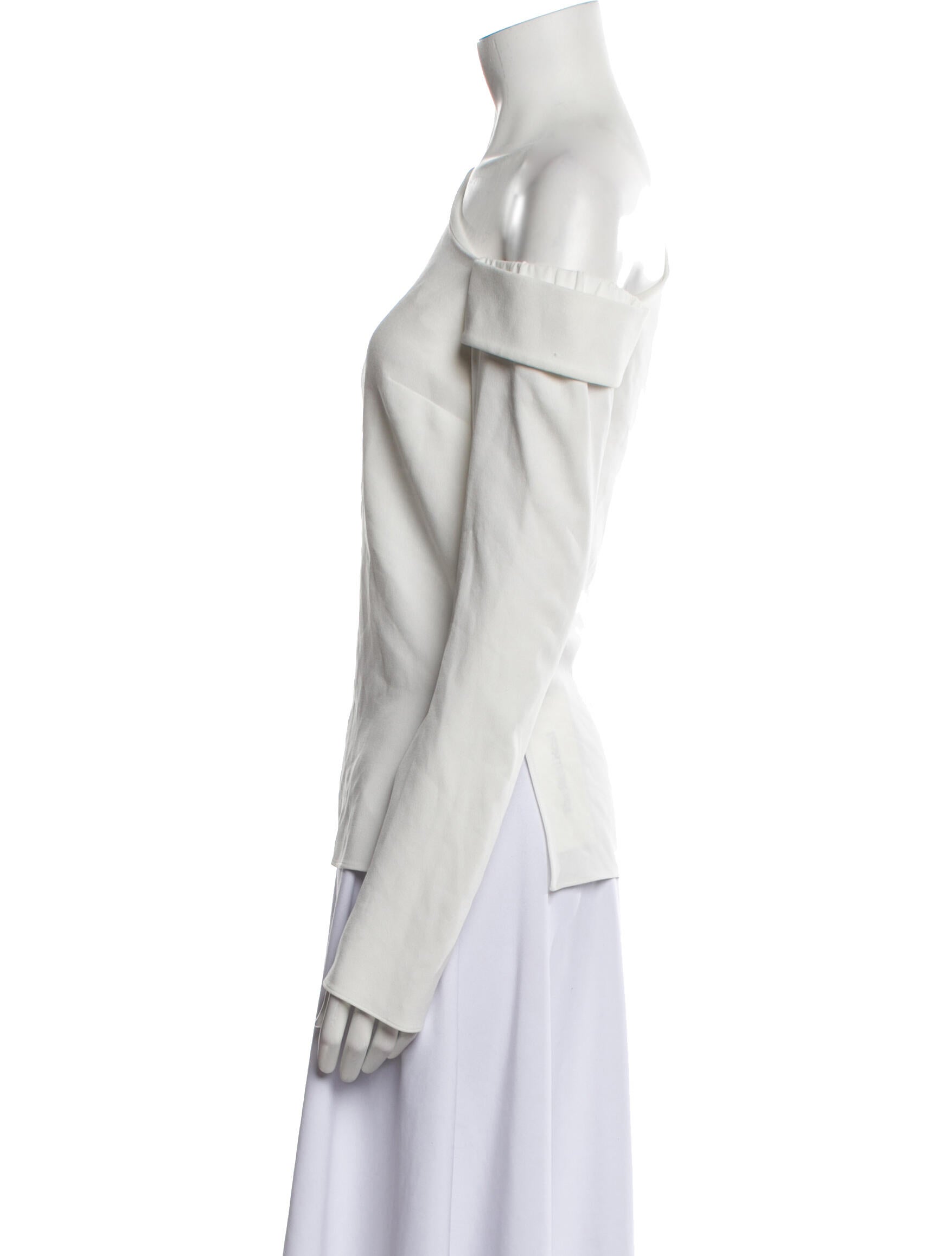 Tibi One-Shoulder Long Sleeve Top