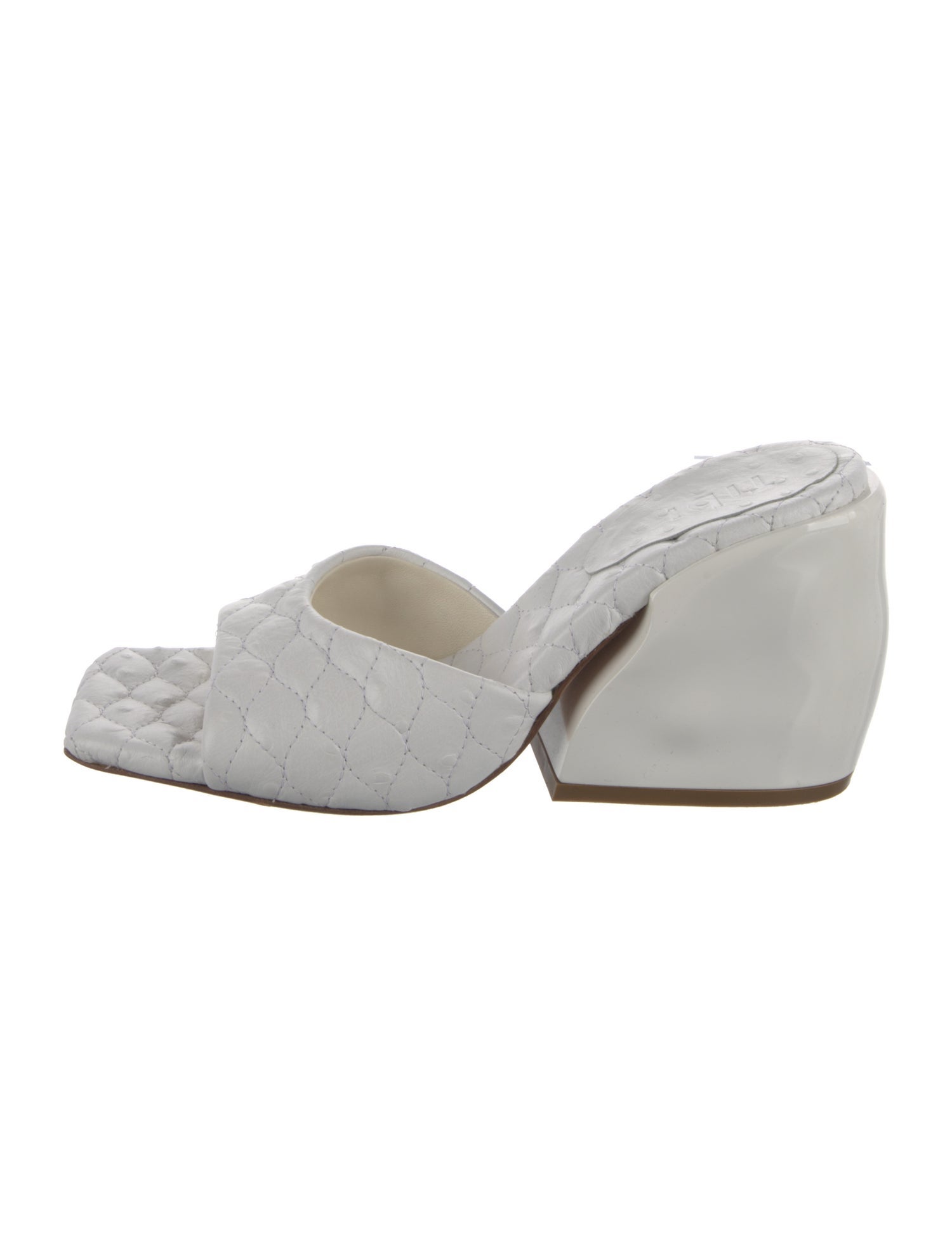 Tibi Leather Slides