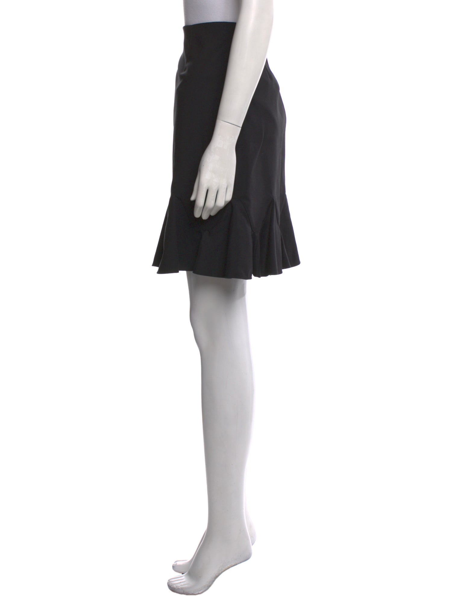 Tibi Ruffle Embellishment Knee-Length Skirt