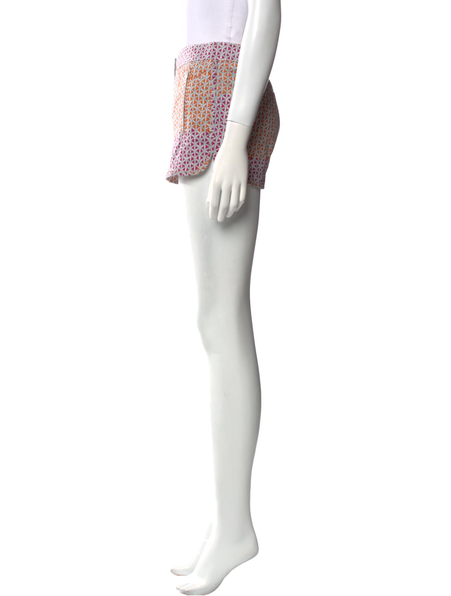 Tibi Printed Mini Shorts