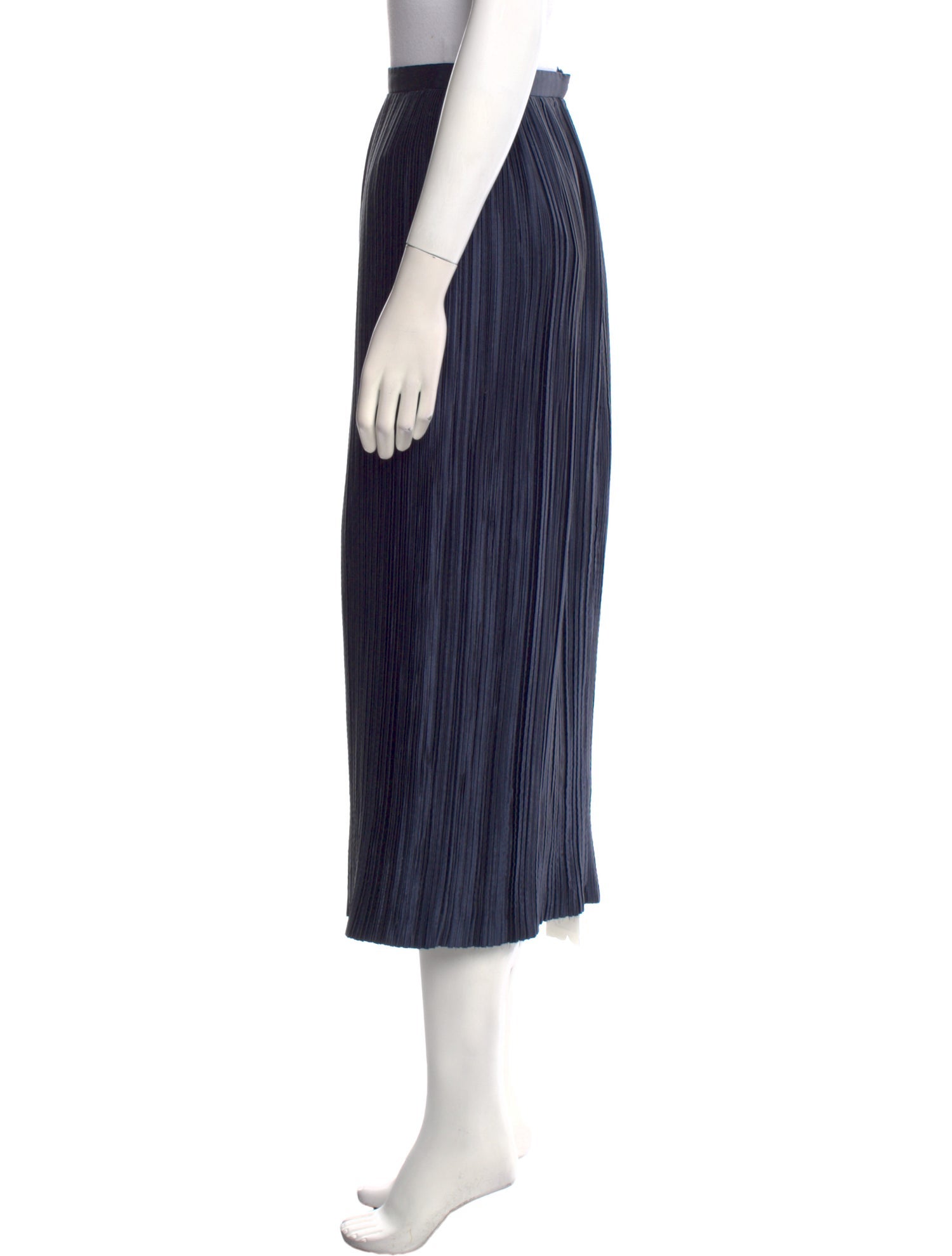 Tibi Pleated Accents Midi Length Skirt