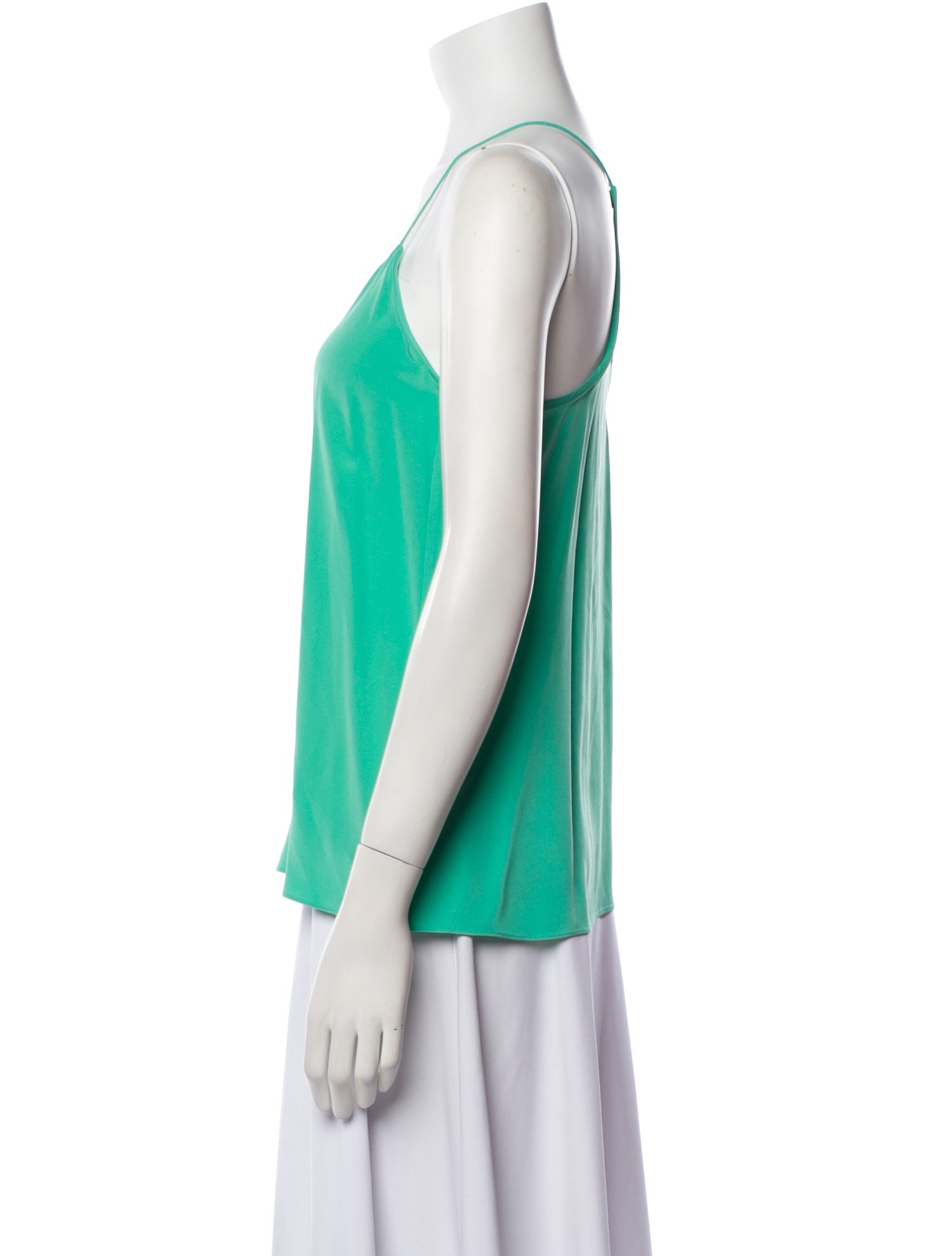 Tibi Silk V-Neck Top