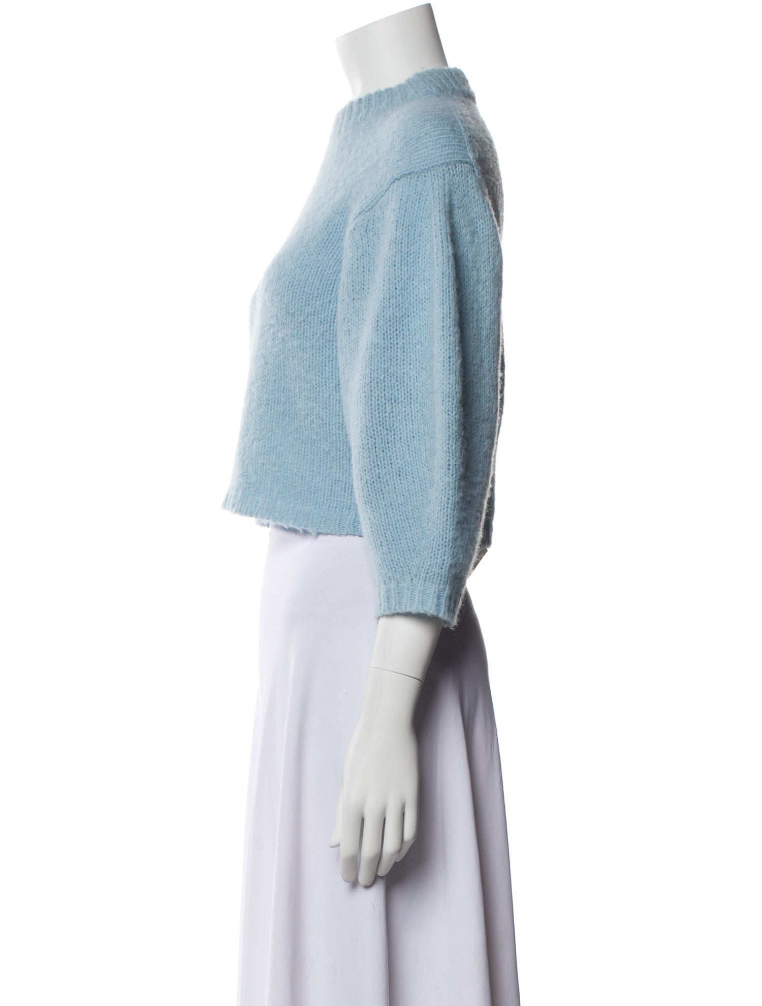 Tibi Alpaca Mock Neck Sweater