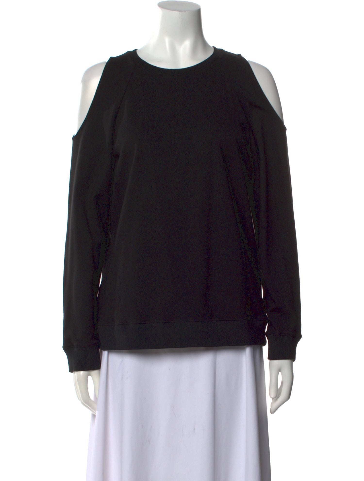 Tibi Crew Neck Long Sleeve Sweatshirt