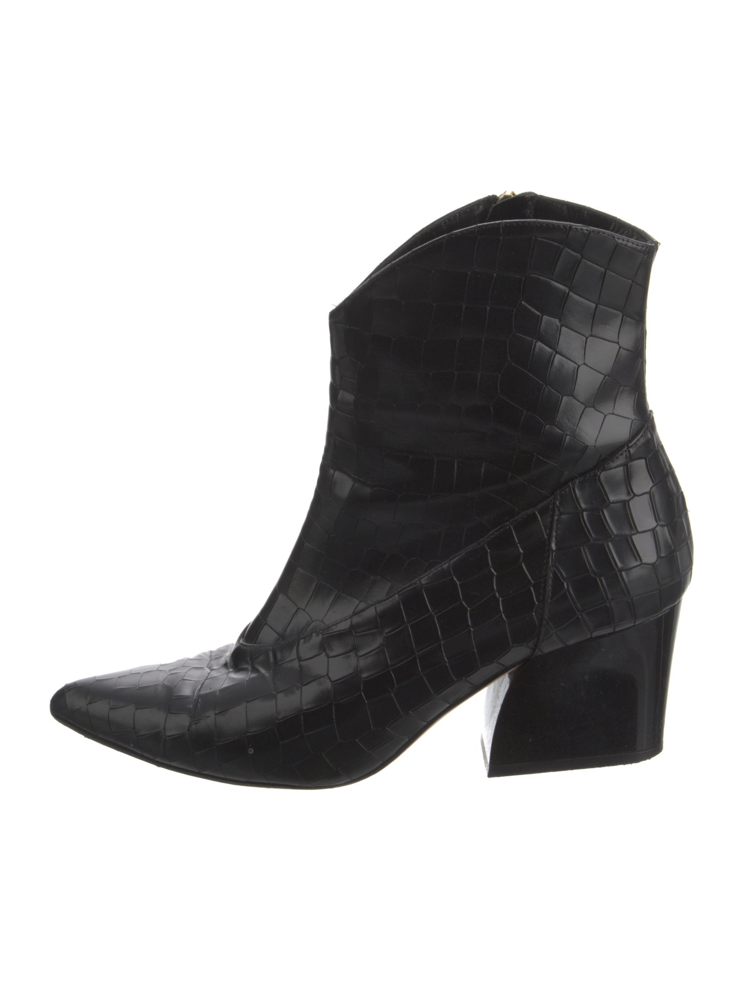 Tibi Leather Western Boots