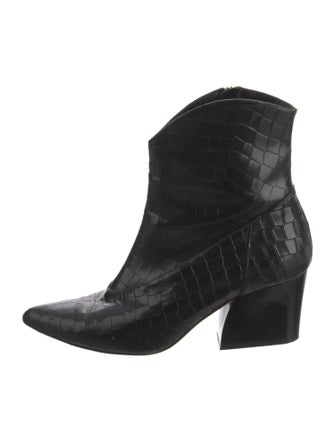 Tibi Leather Western Boots