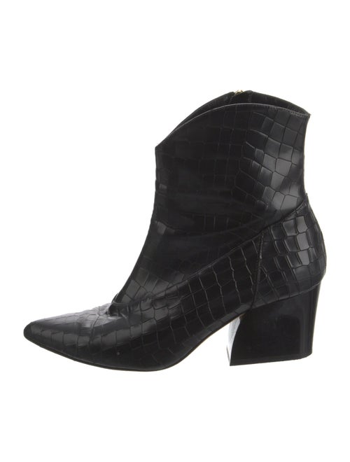 Tibi Leather Western Boots