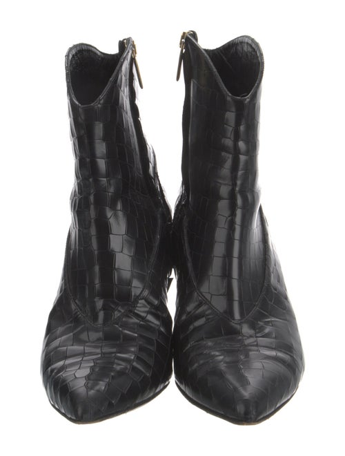 Tibi Leather Western Boots