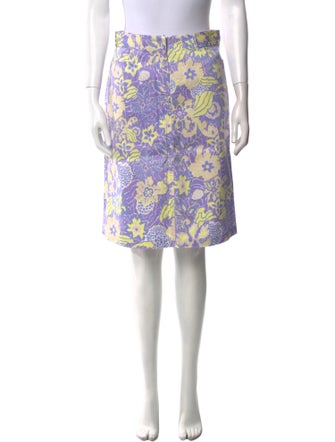 Tibi Floral Print Mini Skirt
