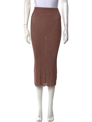 Tibi Skirts Glitter Accents Midi Length Skirt XS