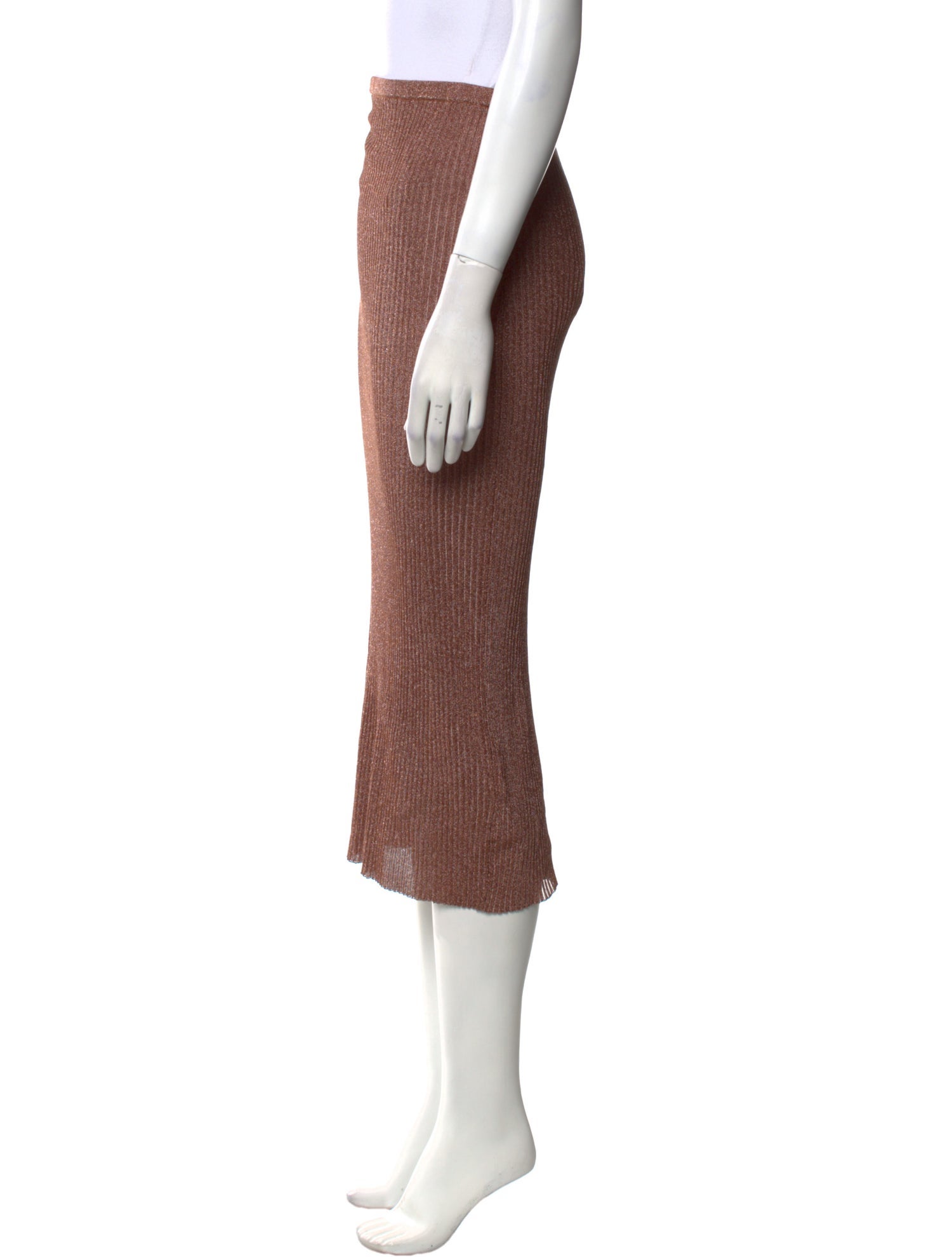 Tibi Glitter Accents Midi Length Skirt