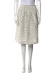 Tibi Embroidered Accent Knee-Length Skirt