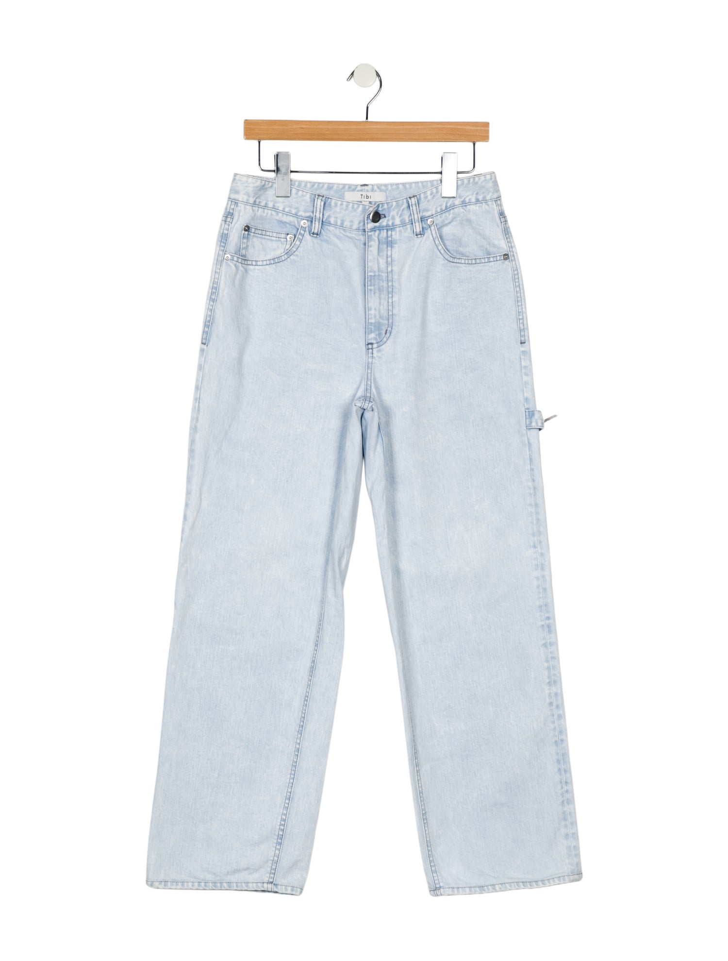 Tibi High-Rise Wide Leg Jeans