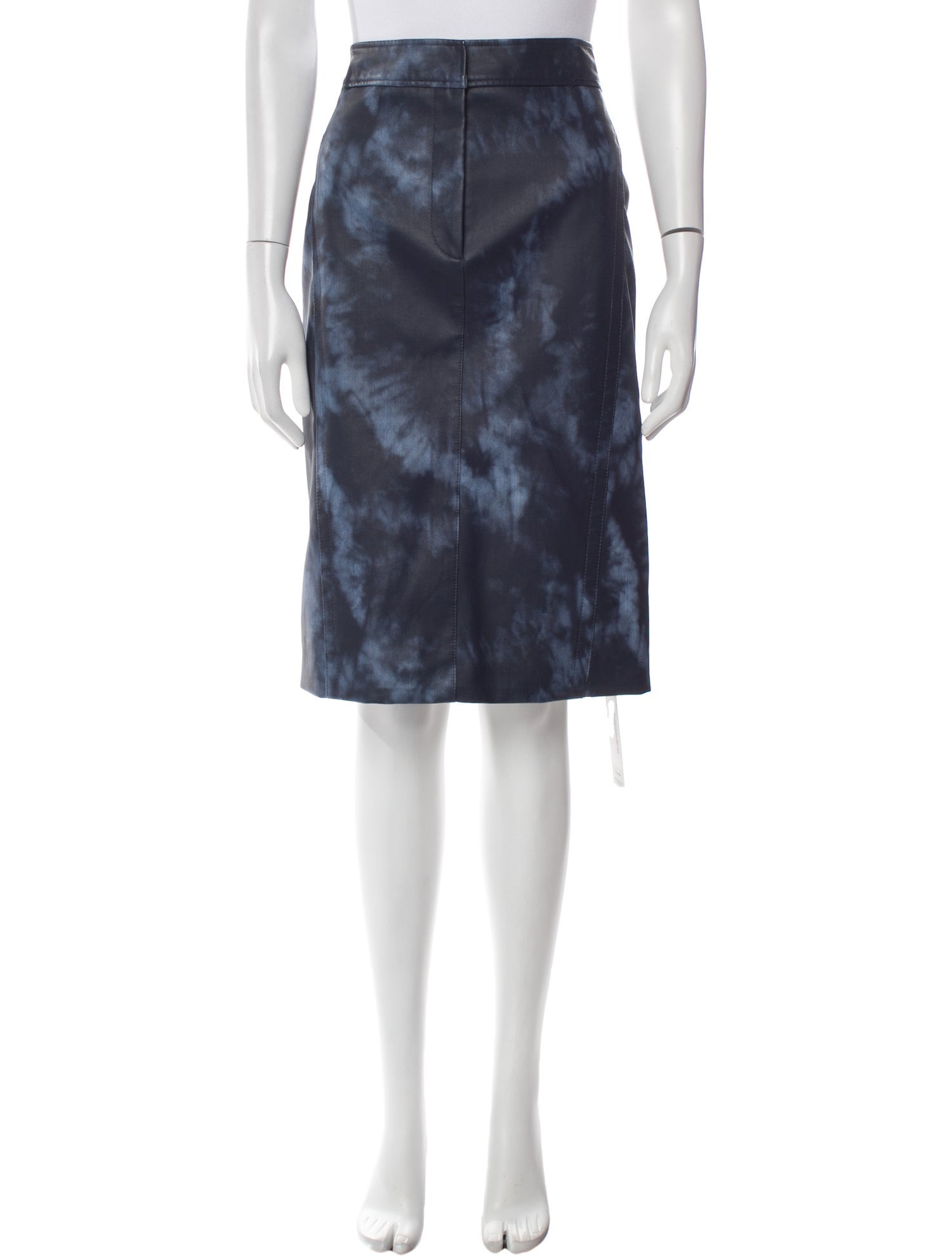 Tibi Tie-Dye Print Knee-Length Skirt