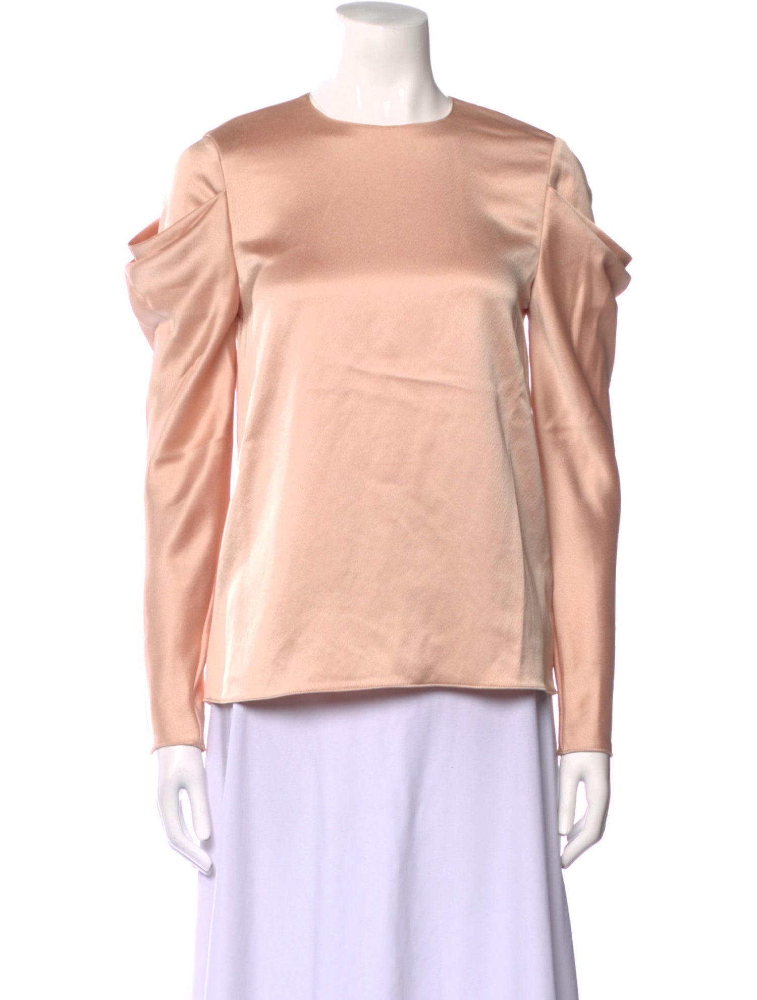 Tibi Crew Neck Long Sleeve Sweatshirt