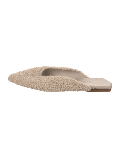 Tibi Shearling Printed Mules