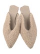 Tibi Shearling Printed Mules